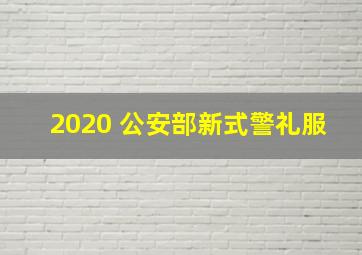 2020 公安部新式警礼服